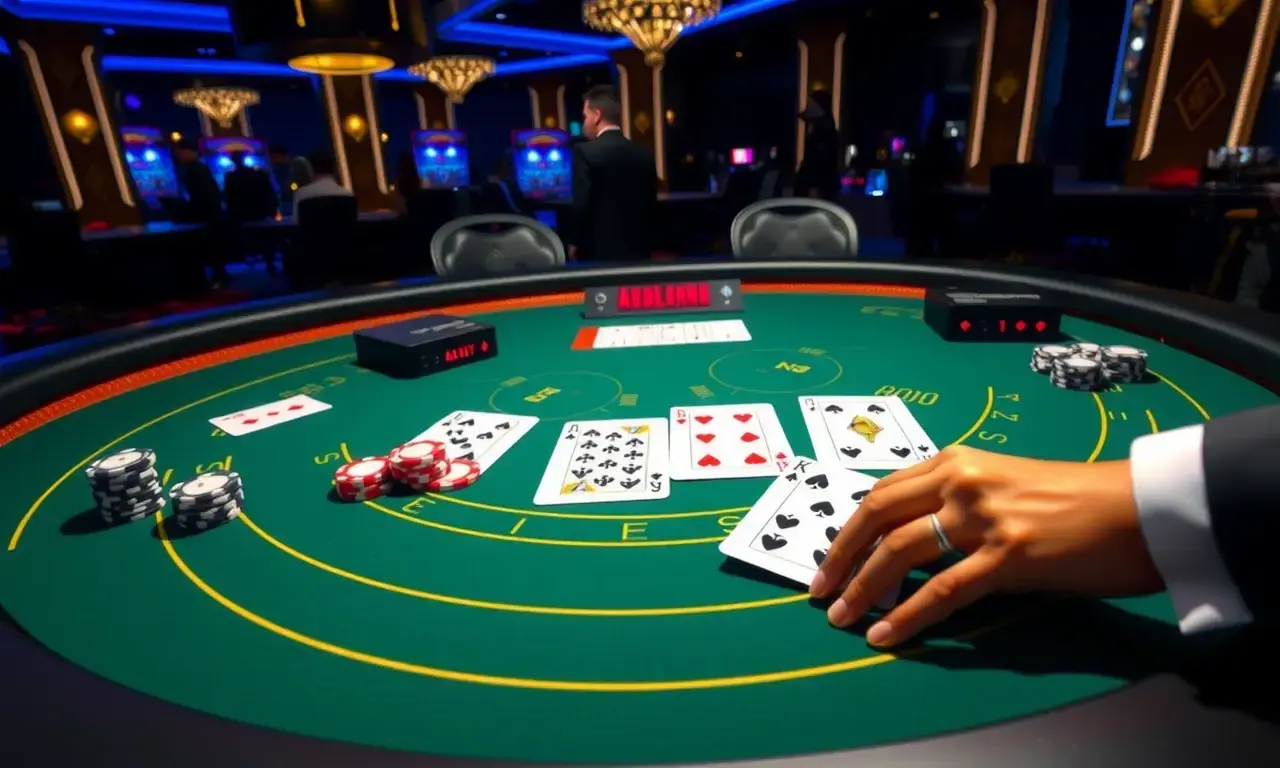 Blackjack game at 1Win Kenya